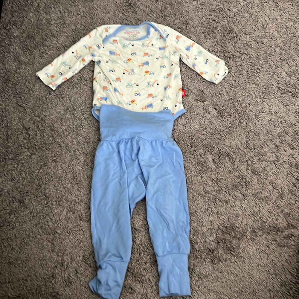 Magnetic Me Blue Construction Outfit